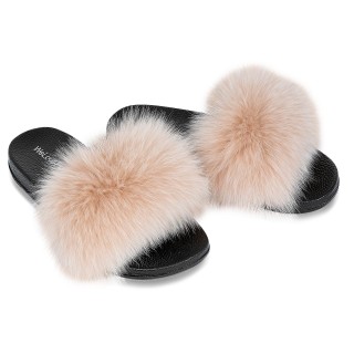 OG Fox Fur Slides