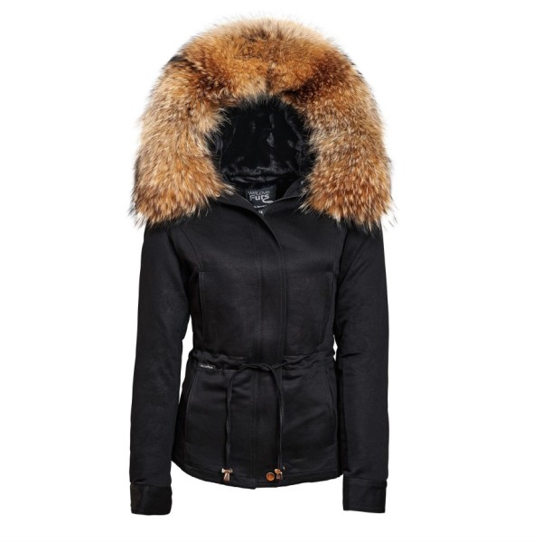 Raccoon Finnraccoon  Fur Hooded Jacket “Petite“ with XXL Fur We Love Furs