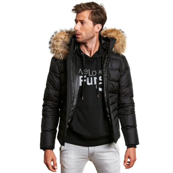 Winter warm Men’s Down Jacket with Fur 