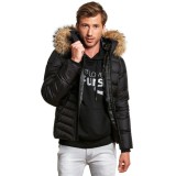 Winter warm Men’s Down Jacket with Fur "CORPORAL"