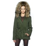 Fur Parka Jacket „Petite“ with XXL Fur