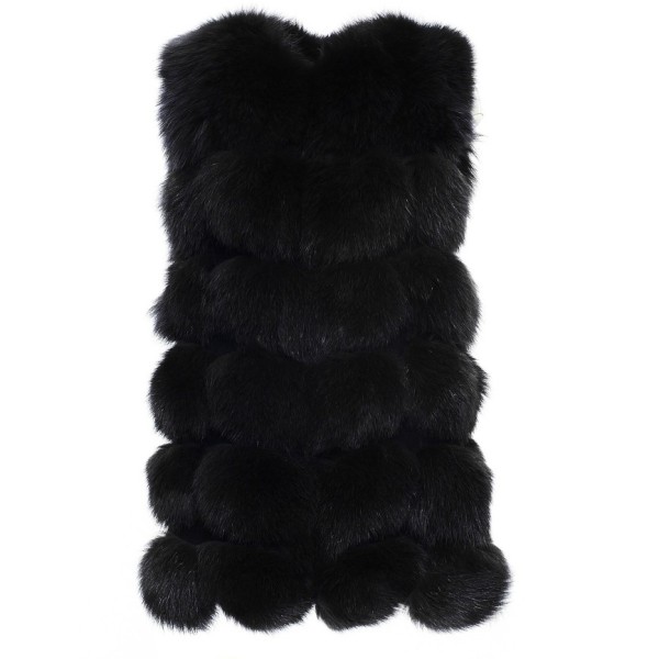 Real Fur Jacket black for Woman furvest