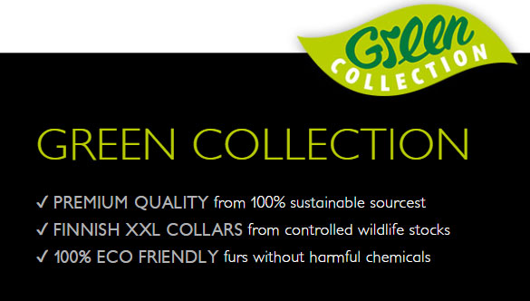 premium finnish xxl collars from controlled wildlife stocks - ecofriendly furs with premium quality